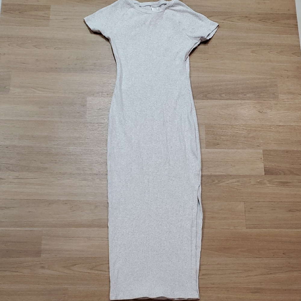 PINK Victoria's Secret Heather Gray Short Sleeve Dress